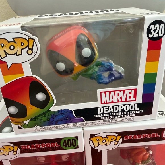 Marvel Deadpool Funko Pop set of 3 - Picture 5 of 6
